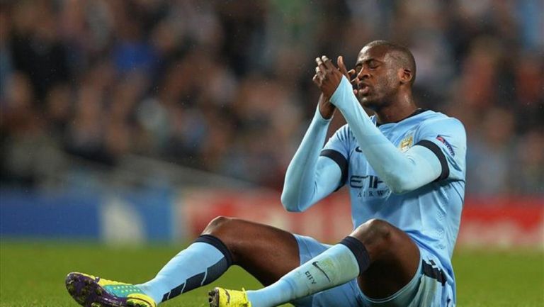 Yaya Touré en su paso por el Manchester City