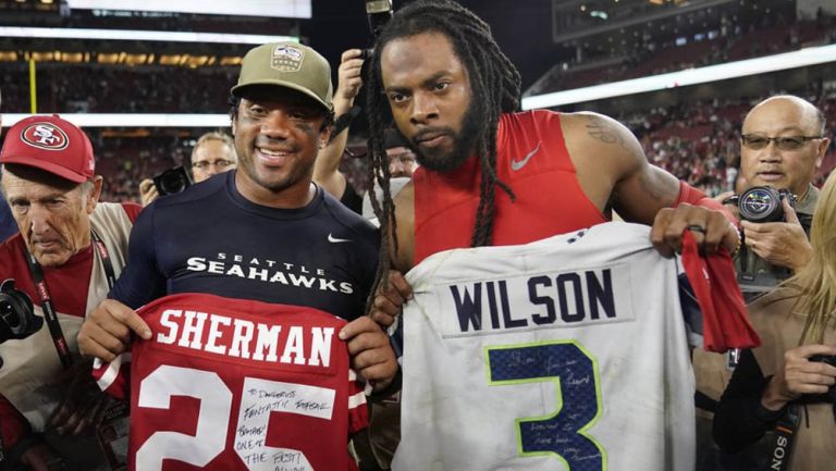 Wilson y Sherman intercambian jersey