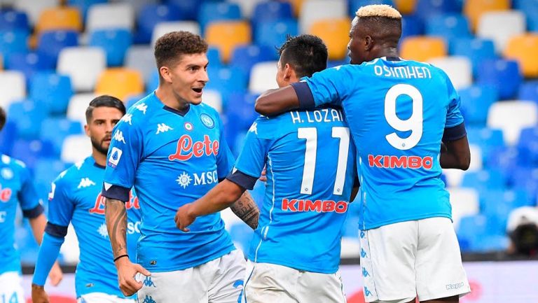 Chucky Lozano anotó su primer gol de la temporada con Napoli