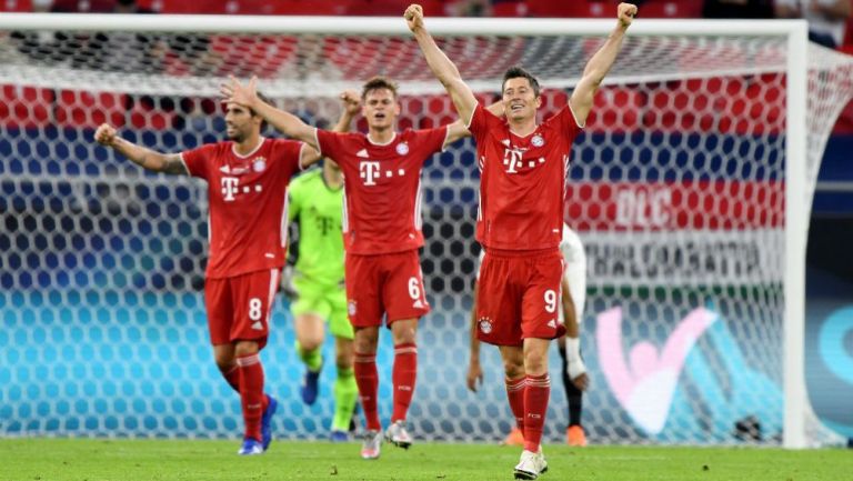 Jugadores del Bayern en festejo