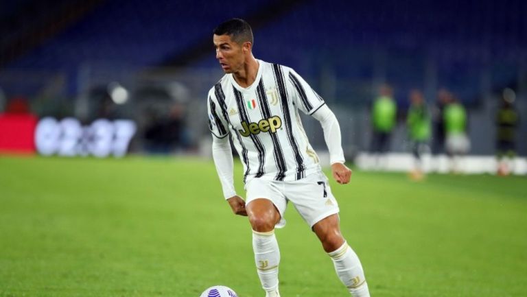 Cristiano Ronaldo en un partido con Juventus