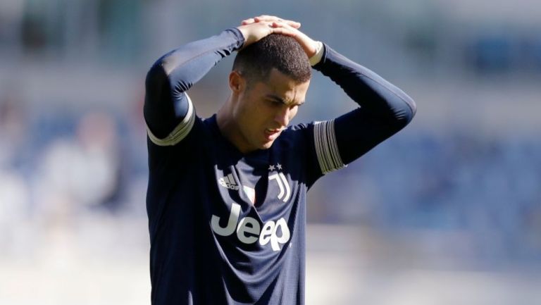 Cristiano Ronaldo en un partido con Juventus