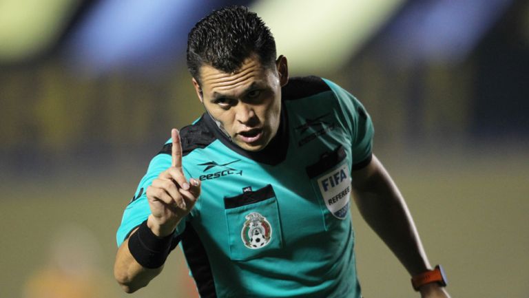 Pérez Durán, en un juego de la Liga MX