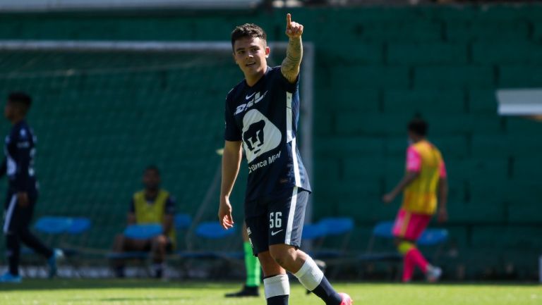 Marco García celebrando gol ante Chivas en la Sub 20