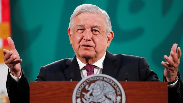 López Obrador durante su conferencia mañanera 