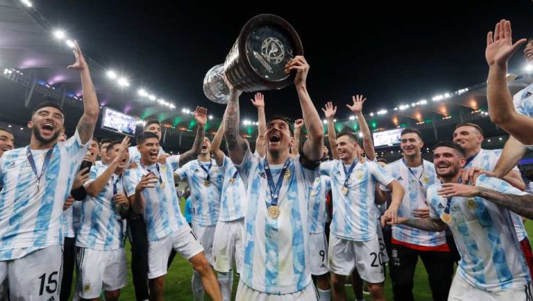 Argentina en festejo de campeonato