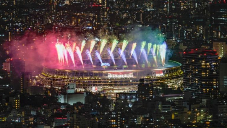Estadio Olímpico de Tokio en la ceremonia del clausura