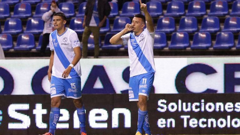 Álvarez celebrando el gol del partido