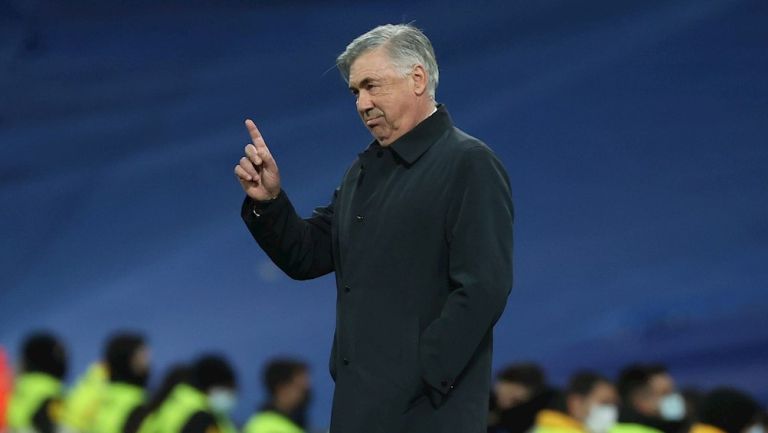 Carlo Ancelotti en el empate ante el Cádiz
