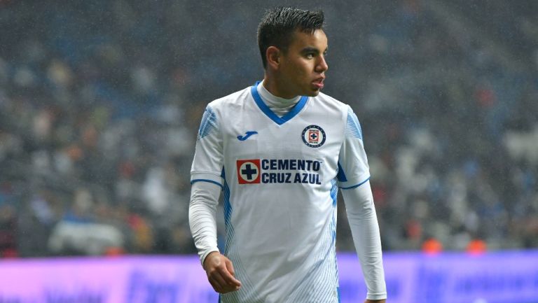 Charly Rodríguez durante un partido con Cruz Azul