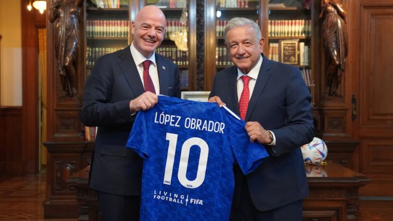 FIFA: Gianni Infantino visitó al Presidente de la República en Palacio Nacional