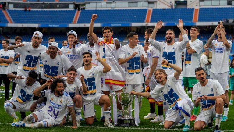 Real Madrid celebró el título 35 de liga