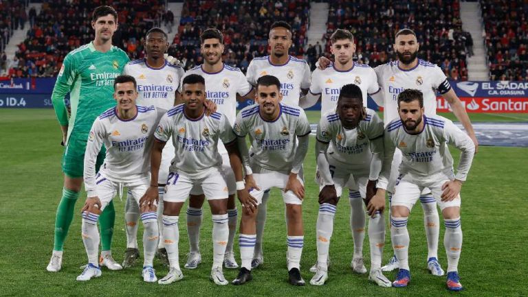 Jugadores del Real Madrid previo a disputar partido en LaLiga
