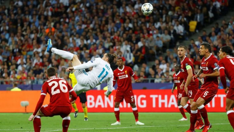 Bale anotando de chilena en la Final de 2018