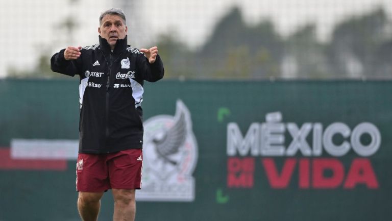 Gerardo Martino entrenando a la Selección Mexicana