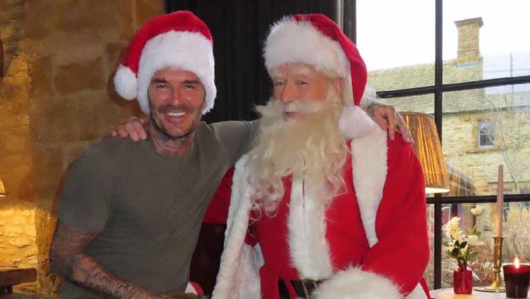 ¡Santa llegó a Miami! David Beckham y su familia presumen sus festejos navideños