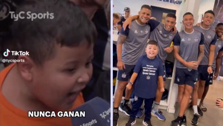 "Nosotros si ganamos": Jugadores de Talleres de Córdoba recibieron al niño del video viral