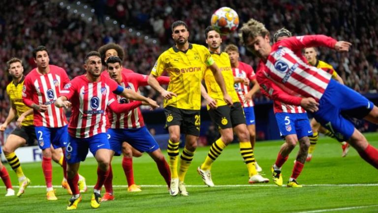 Atlético de Madrid toma una sufrida ventaja ante Borussia Dortmund